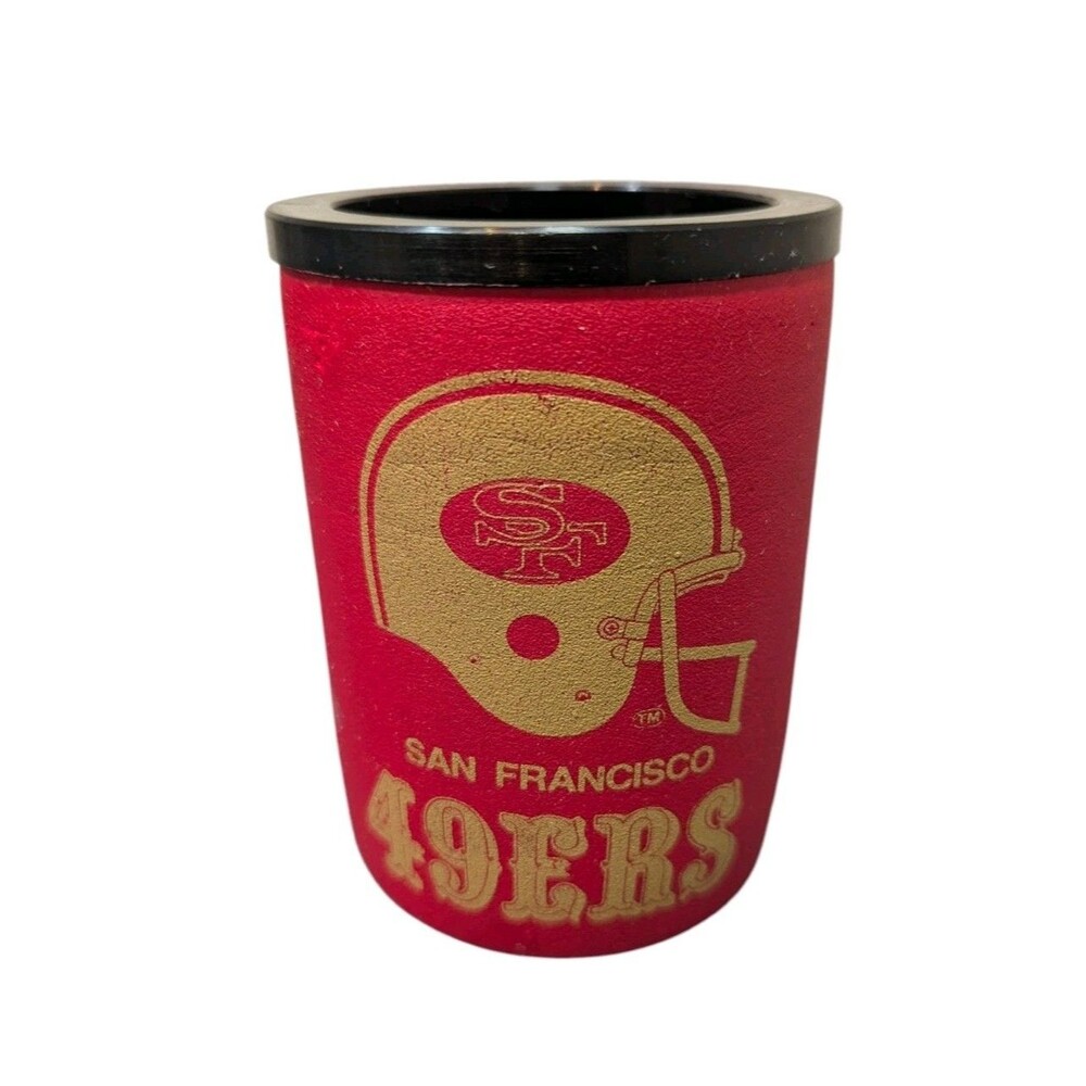Vintage Rare San Francisco 49ers SF Can Koozie Insulated Coozie Made In USA NFL